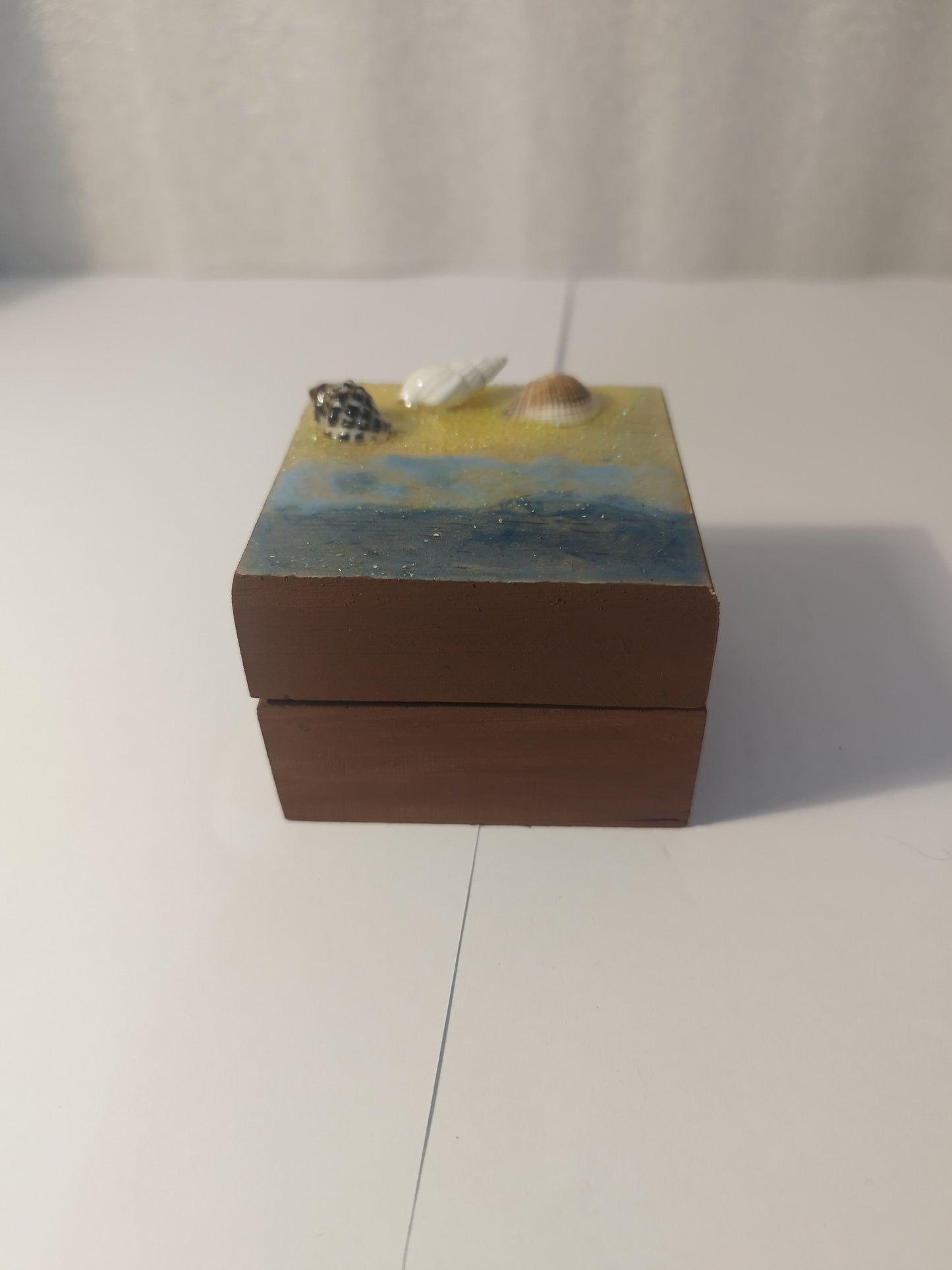 Resin shells and hand painted jewellery box