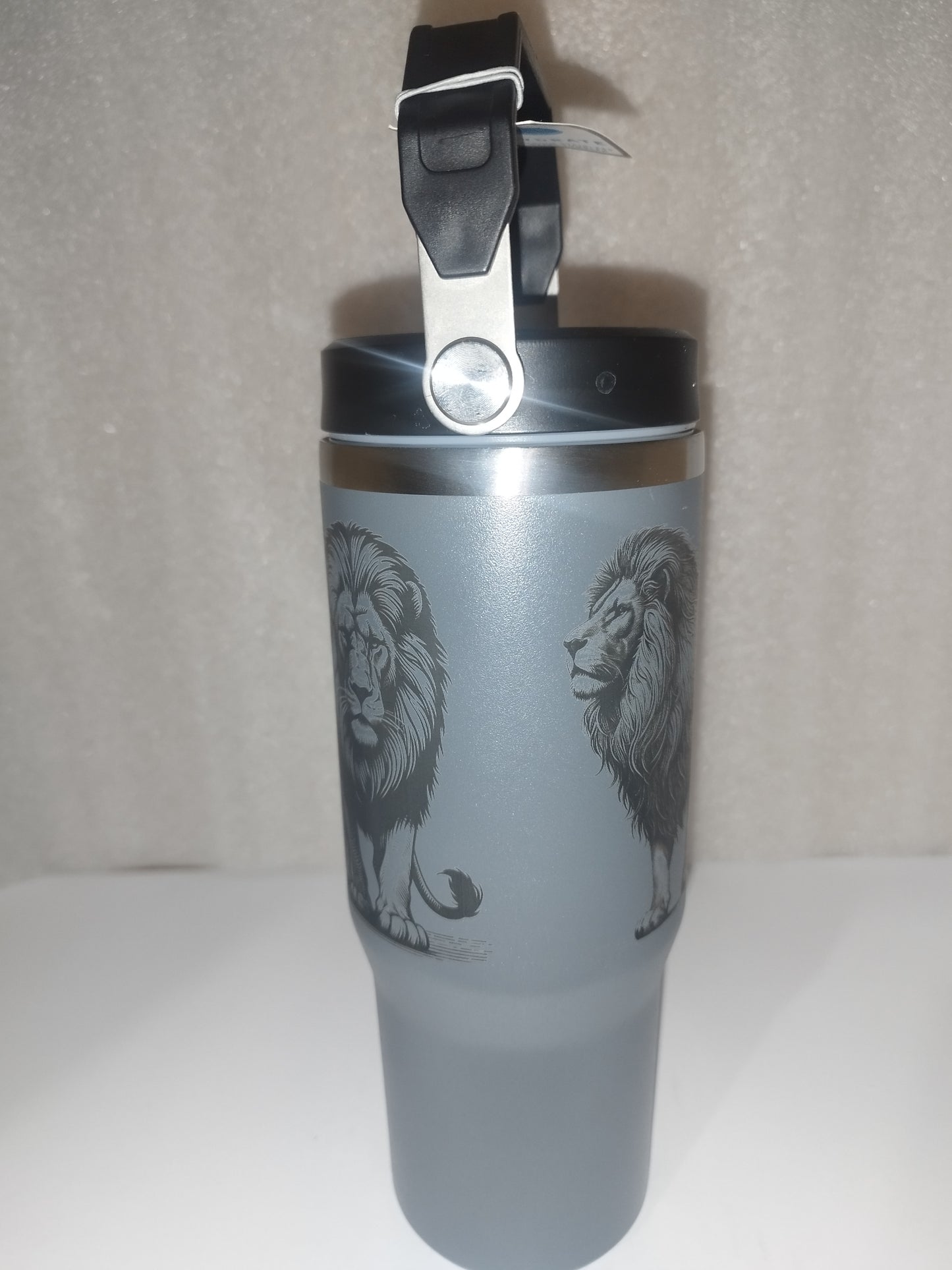 30oz Lion engraved stainless steel Tumbler