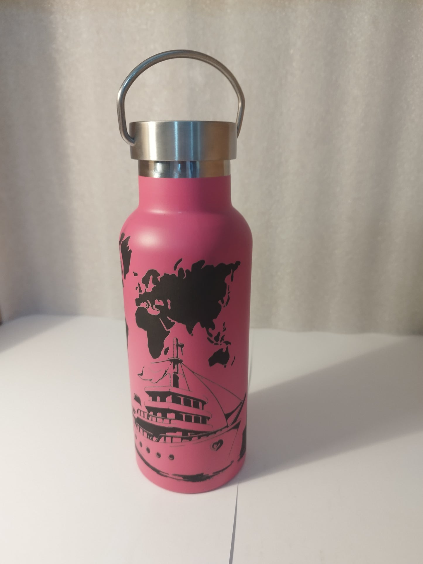 Just the UK engraved stainless steel bottle