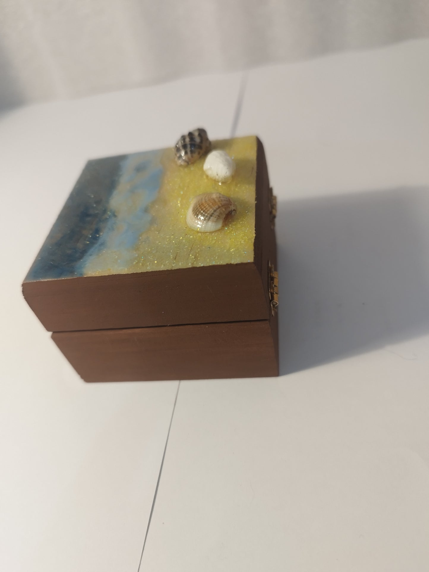 Resin shells and hand painted jewellery box
