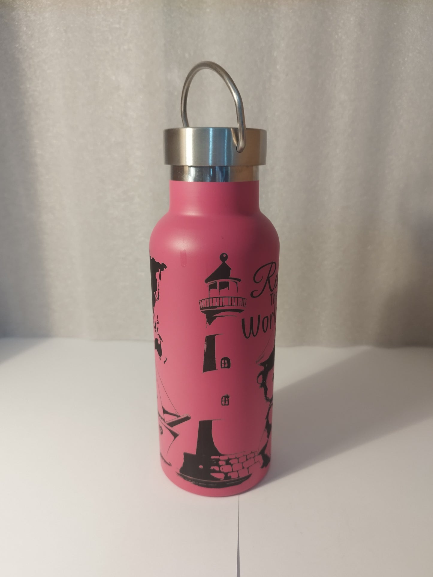 Just the UK engraved stainless steel bottle