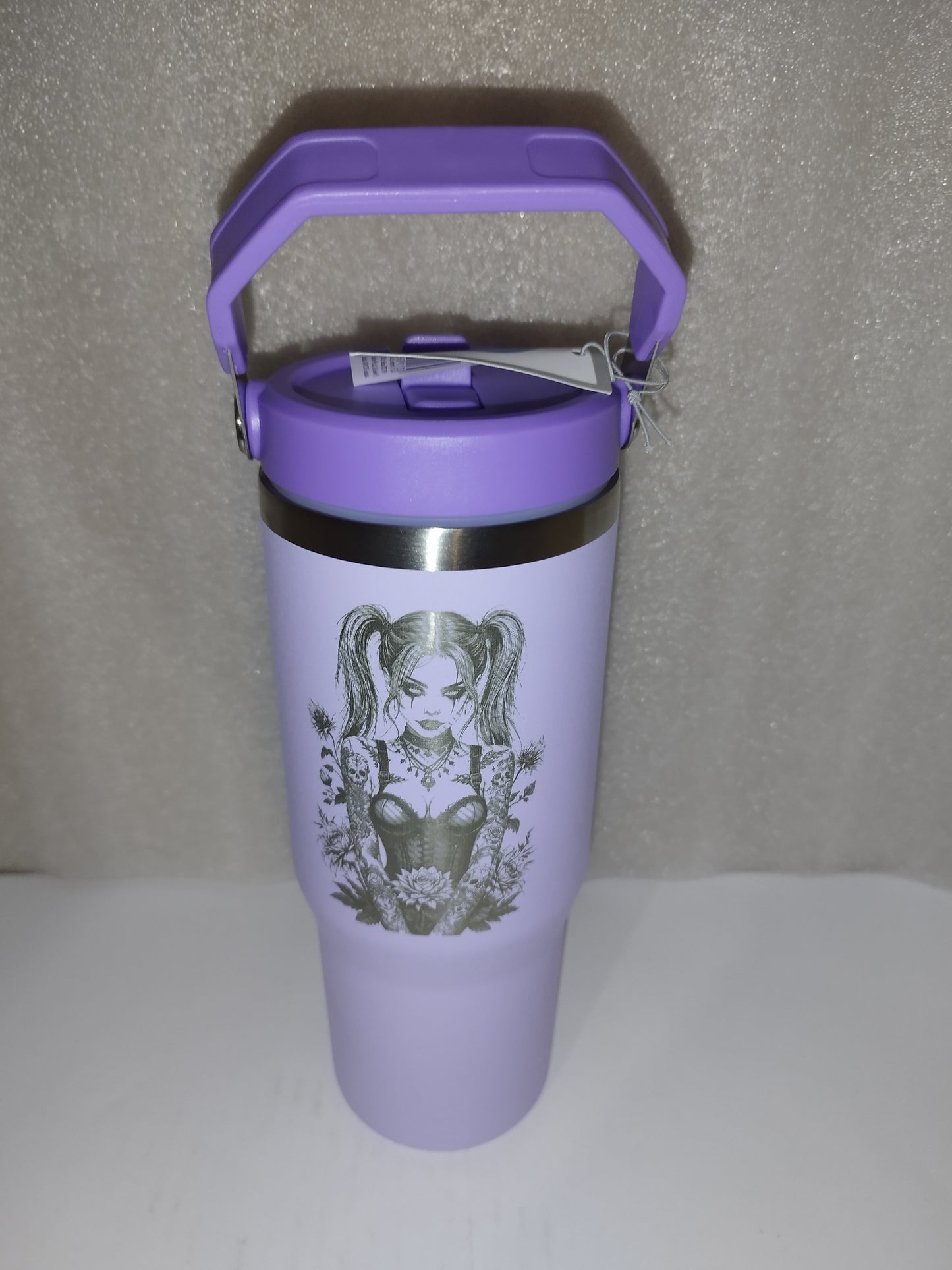 30oz Gothic girls engraved stainless steel Tumbler