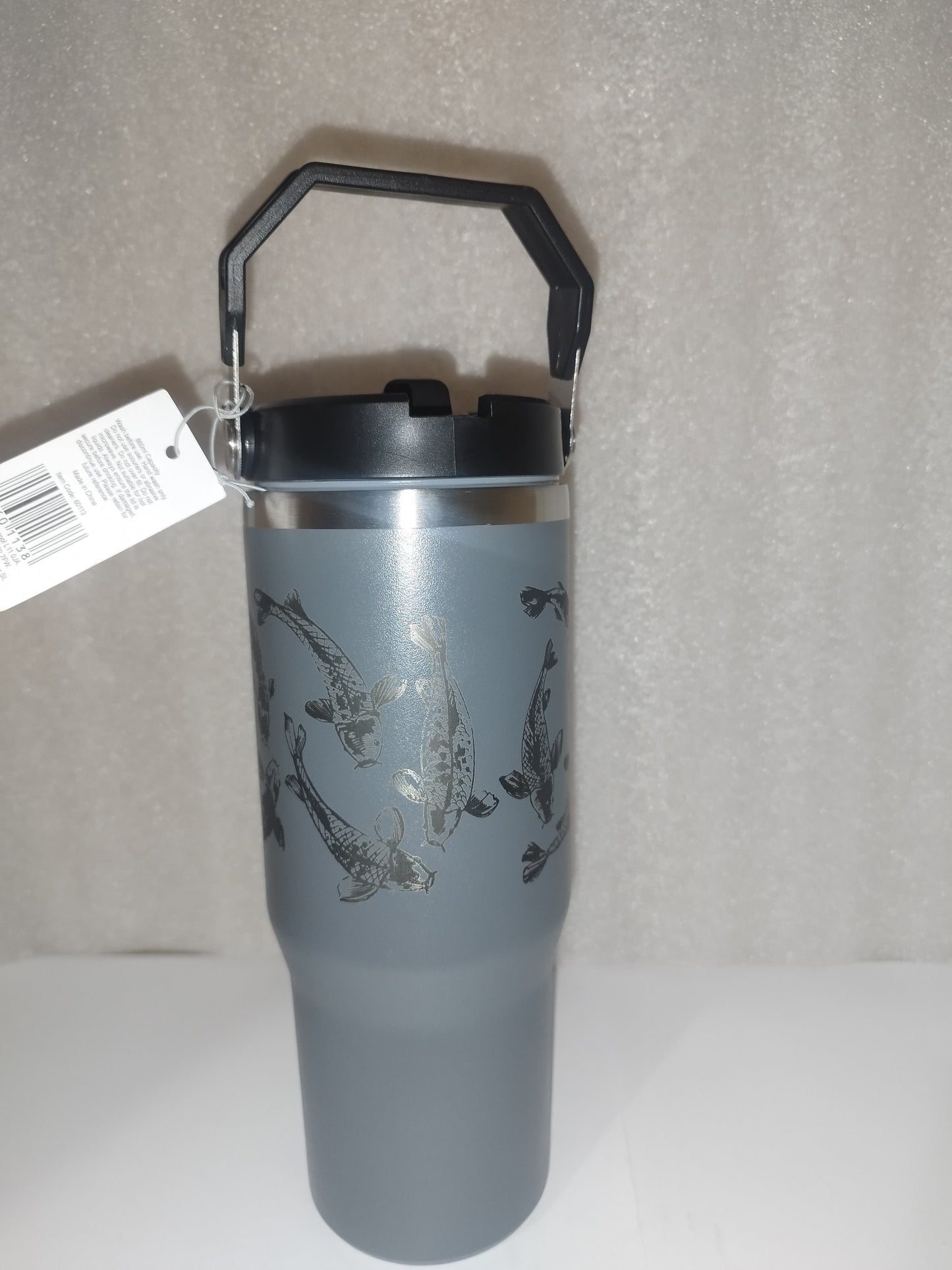 30oz I'd rather be fishing engraved stainless steel Tumbler