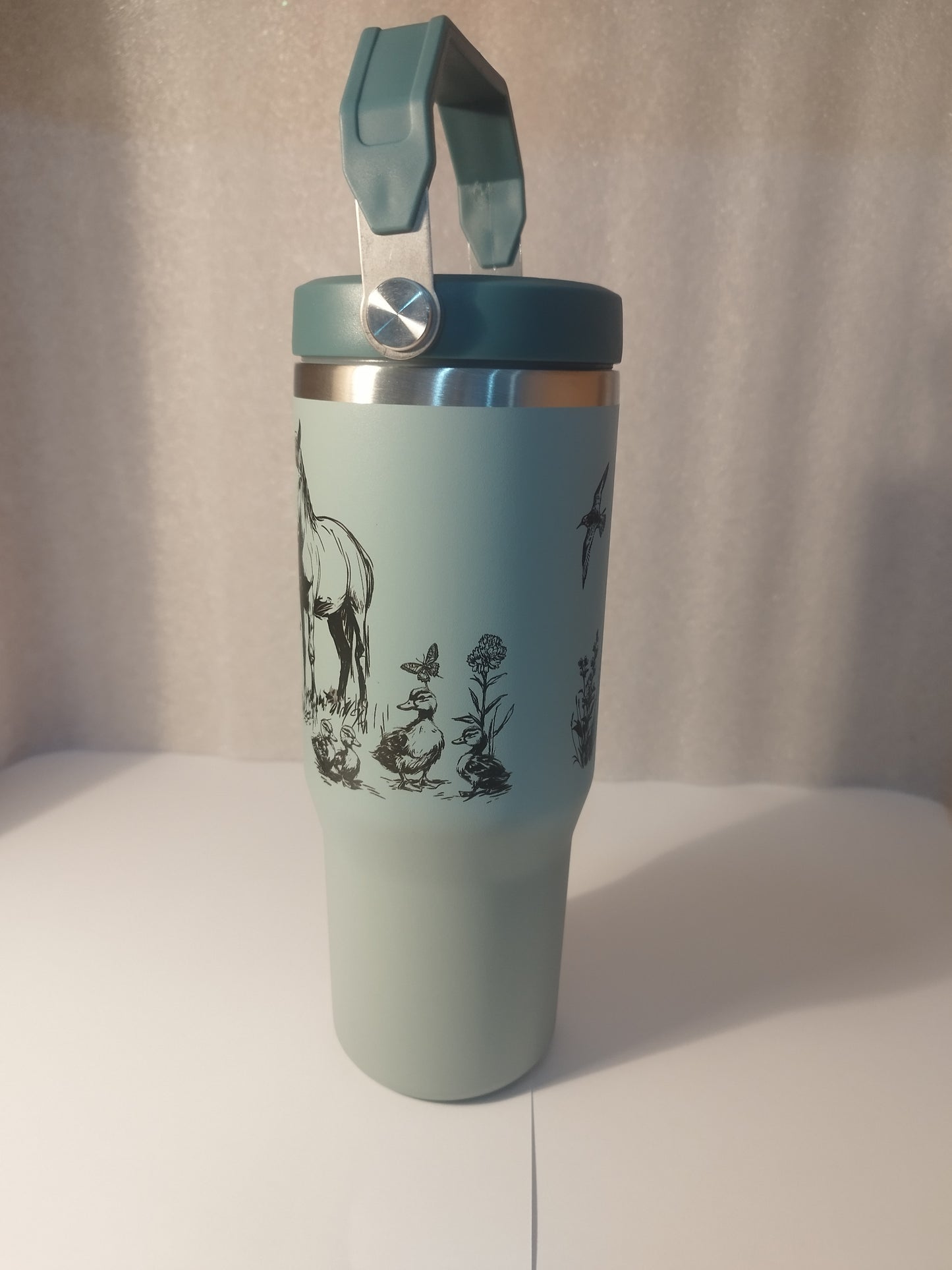 30oz Animal engraved Stainless Steel Tumbler