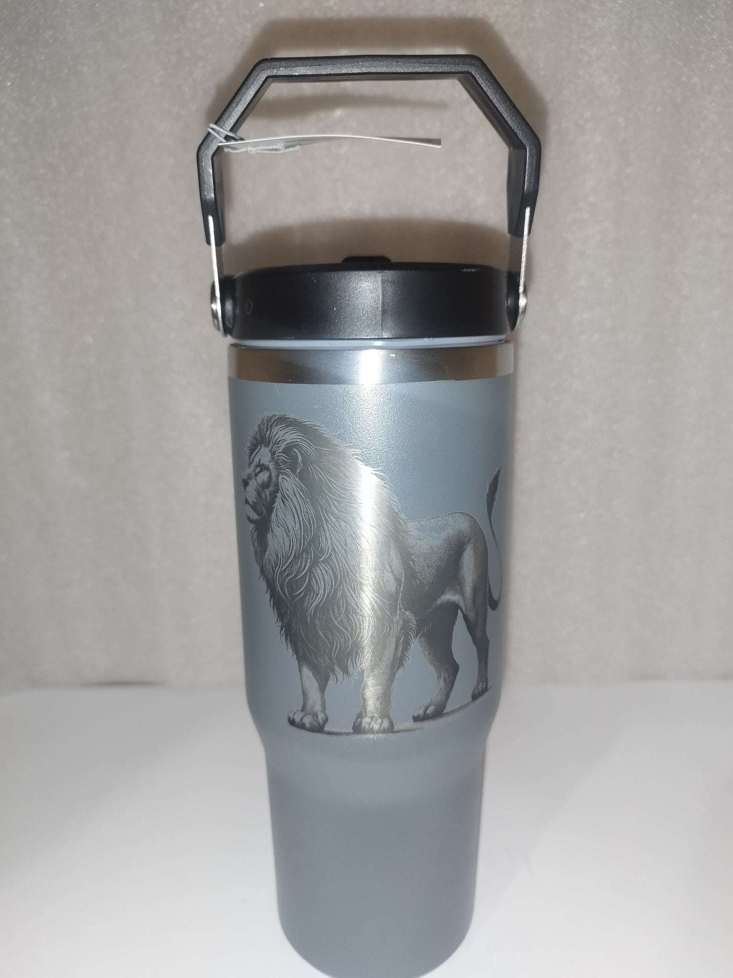 30oz Lion engraved stainless steel Tumbler