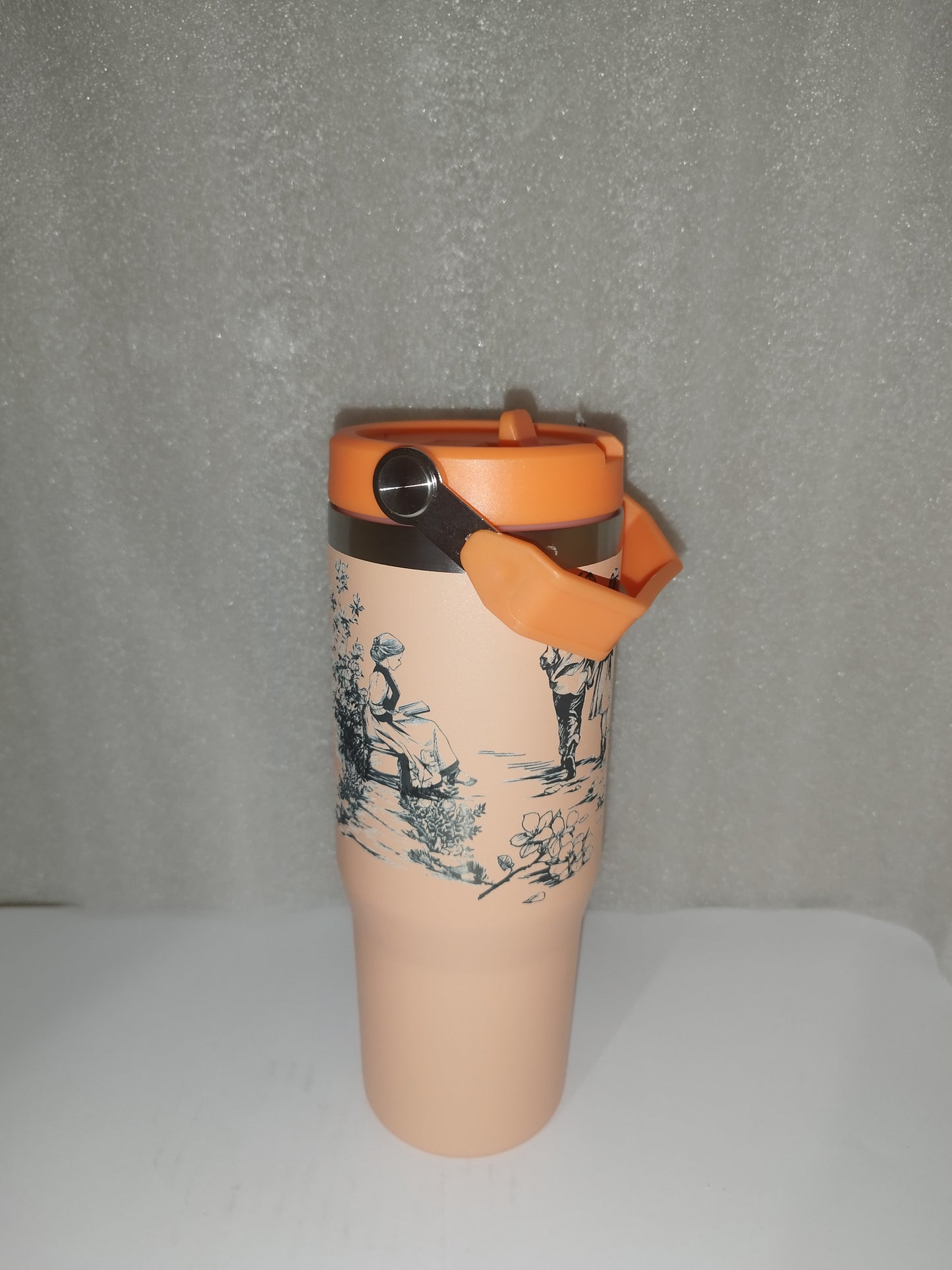 30oz Cute Garden engraved stainless steel Tumbler